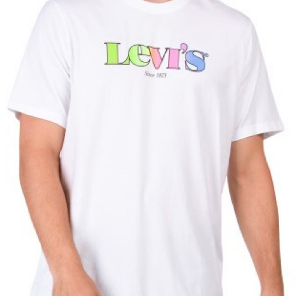 Levi's Rainbow Logo Tee Shirt, Men's L, NWT